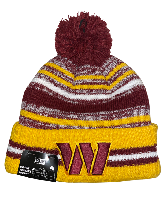 Washington Commanders New Era Cornerback Knit Hat with Pom