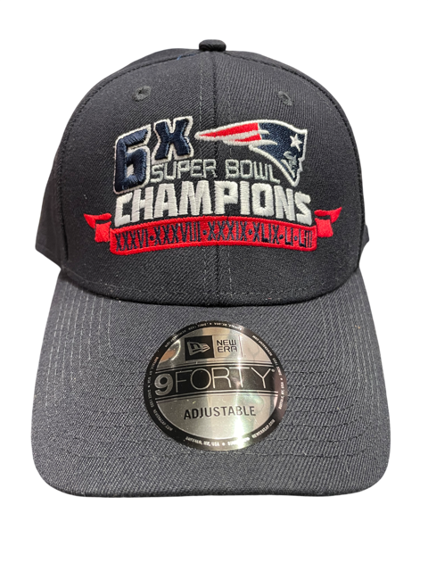 New England Patriots New Era 6 Time Super Bowl Champions 9forty Adjustable Hat