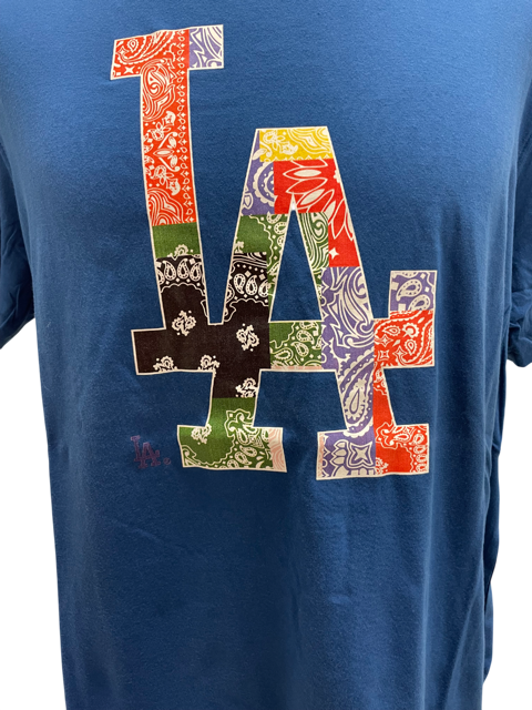 Los Angeles Dodgers New Era Paisley T-shirt- Blue
