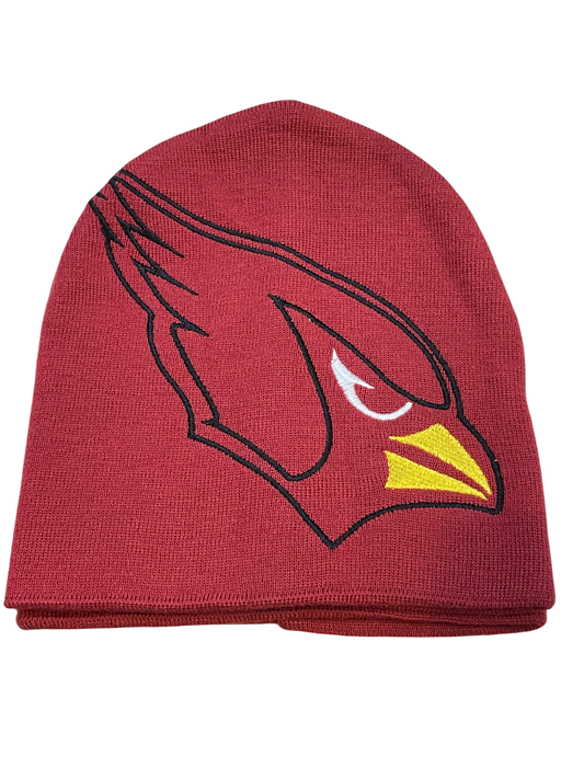 Arizona Cardinals Large Logo Knit Hat-Red