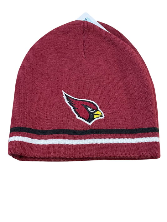 Arizona Cardinals Basic Stripe Knit Hat -Burgandy