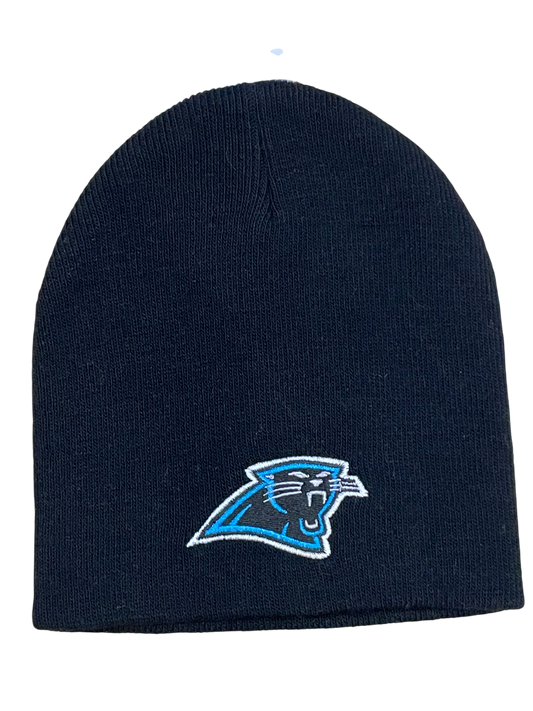 Carolina Panthers Basic Knit Hat- Black