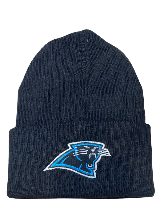 Carolina Panthers Basic Cuffed Knit Hat - Black