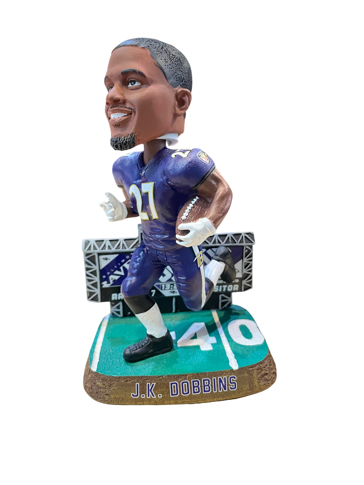 Baltimore Ravens FOCO J.K Dobbin Purple Score Board Bobble Head