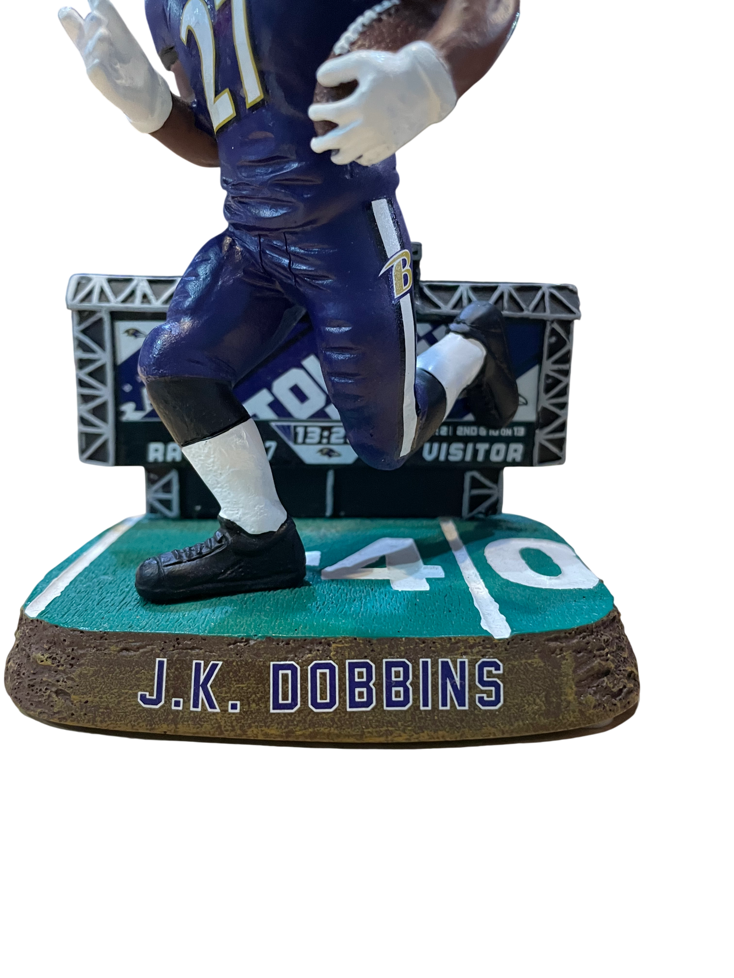 Baltimore Ravens FOCO J.K Dobbin Purple Score Board Bobble Head