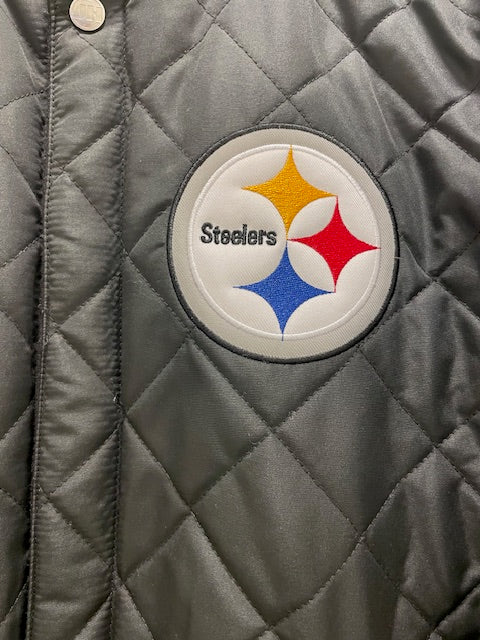 Pittsburgh Steelers JH Design 6 Time Reversible Wool Varsity Jacket