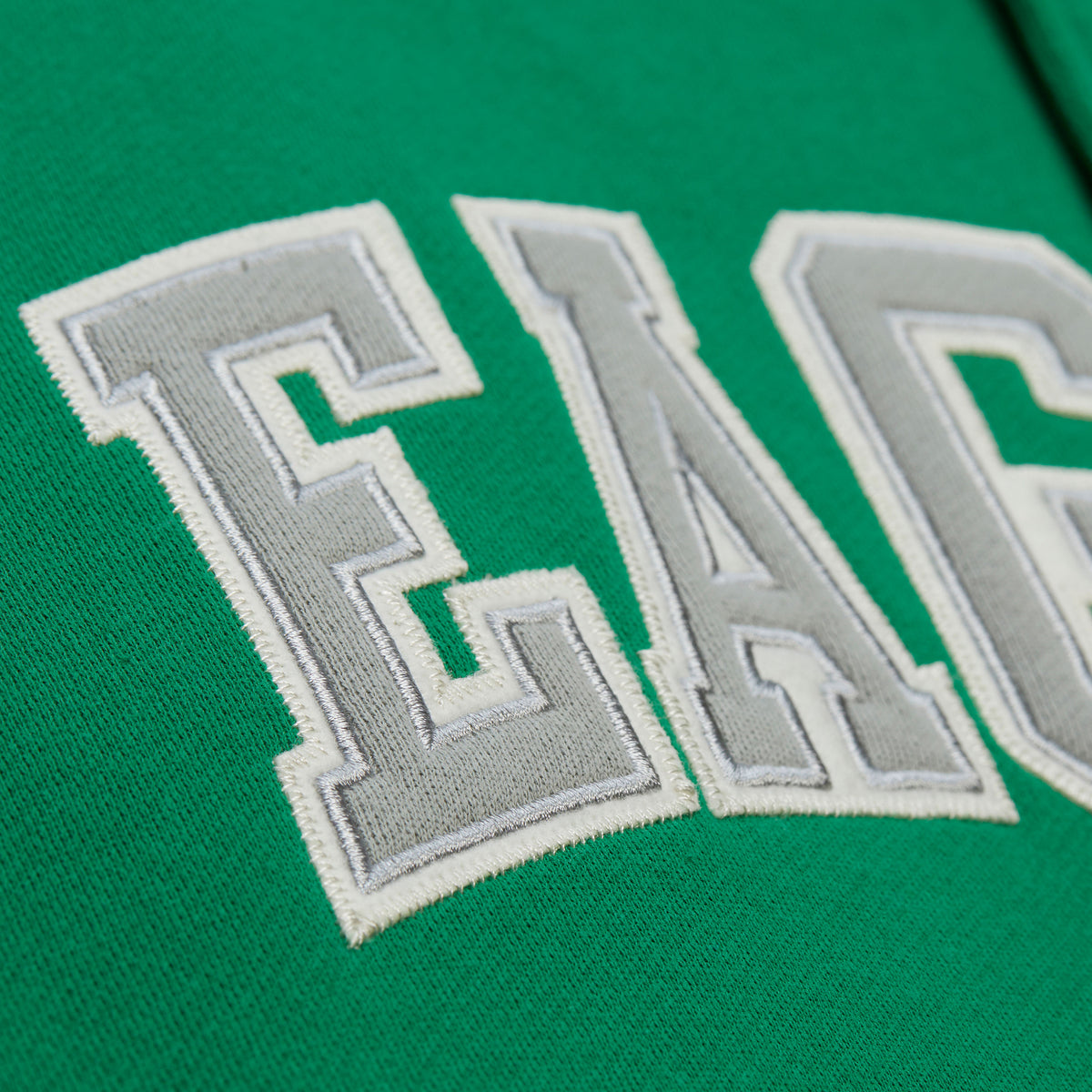 Philadelphia Eagles Mitchell & Ness Courtside Fleece Button Up Jacket