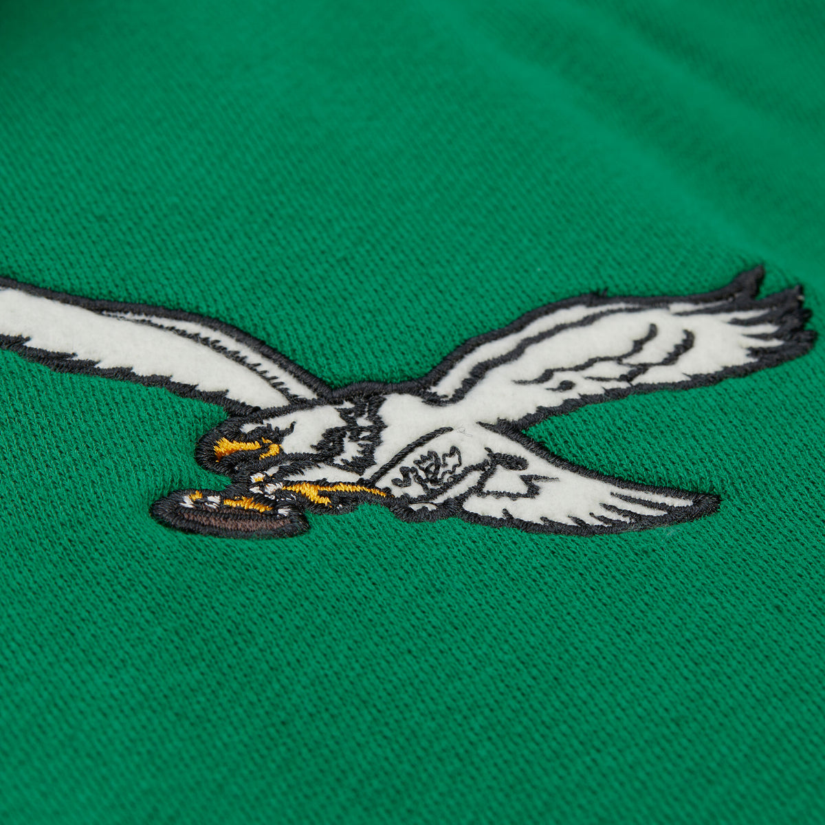 Philadelphia Eagles Mitchell & Ness Courtside Fleece Button Up Jacket