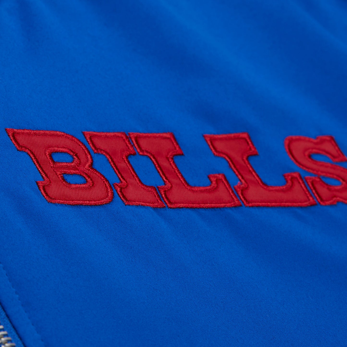 Buffalos Bills Mitchell & Ness Heavyweight Throw It Back Satin Jacket