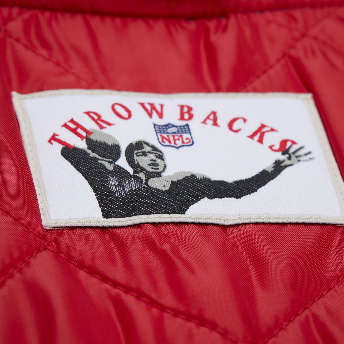 Buffalos Bills Mitchell & Ness Heavyweight Throw It Back Satin Jacket