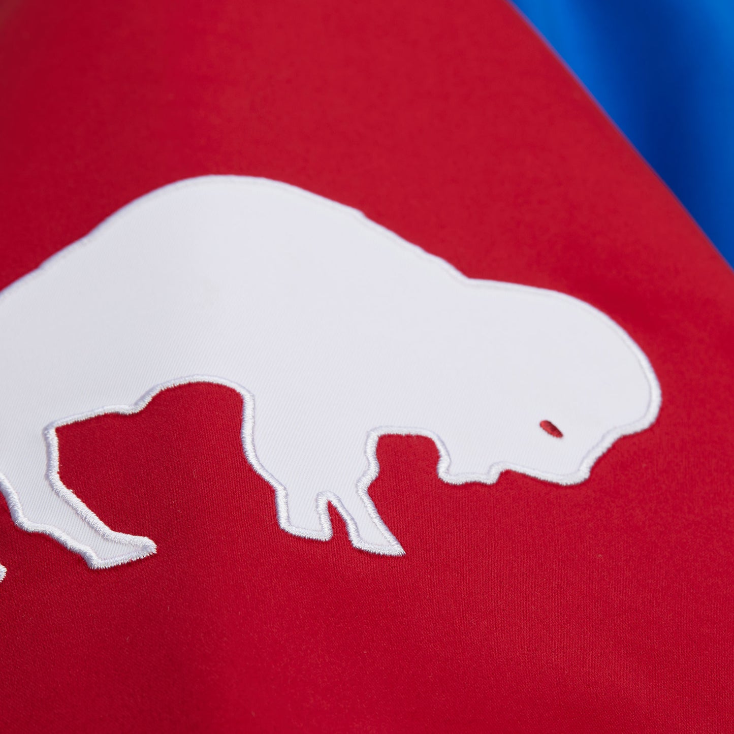 Buffalos Bills Mitchell & Ness Heavyweight Throw It Back Satin Jacket