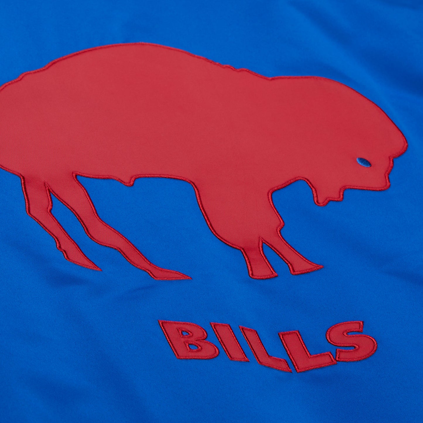 Buffalos Bills Mitchell & Ness Heavyweight Throw It Back Satin Jacket