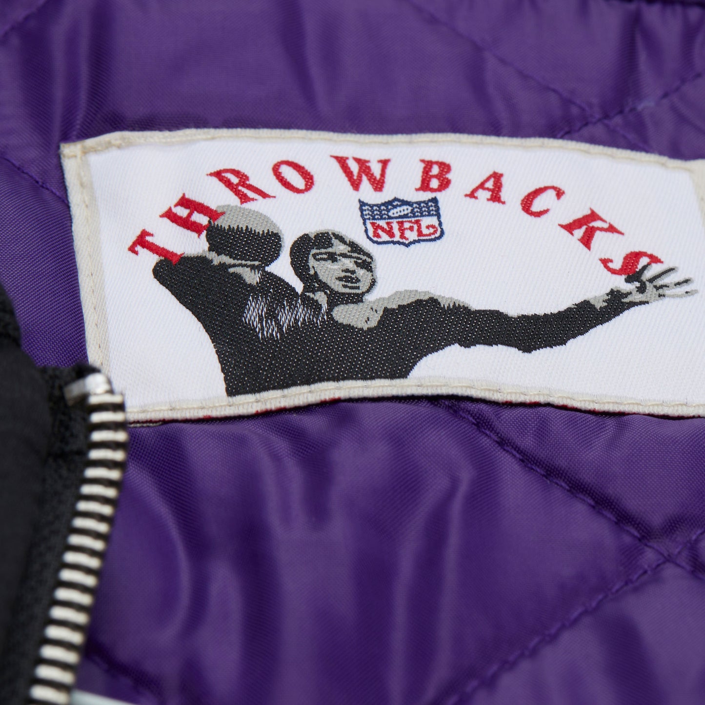 Baltimore Ravens Mitchell & Ness Heavyweight Throw It Back Satin Jacket - Black