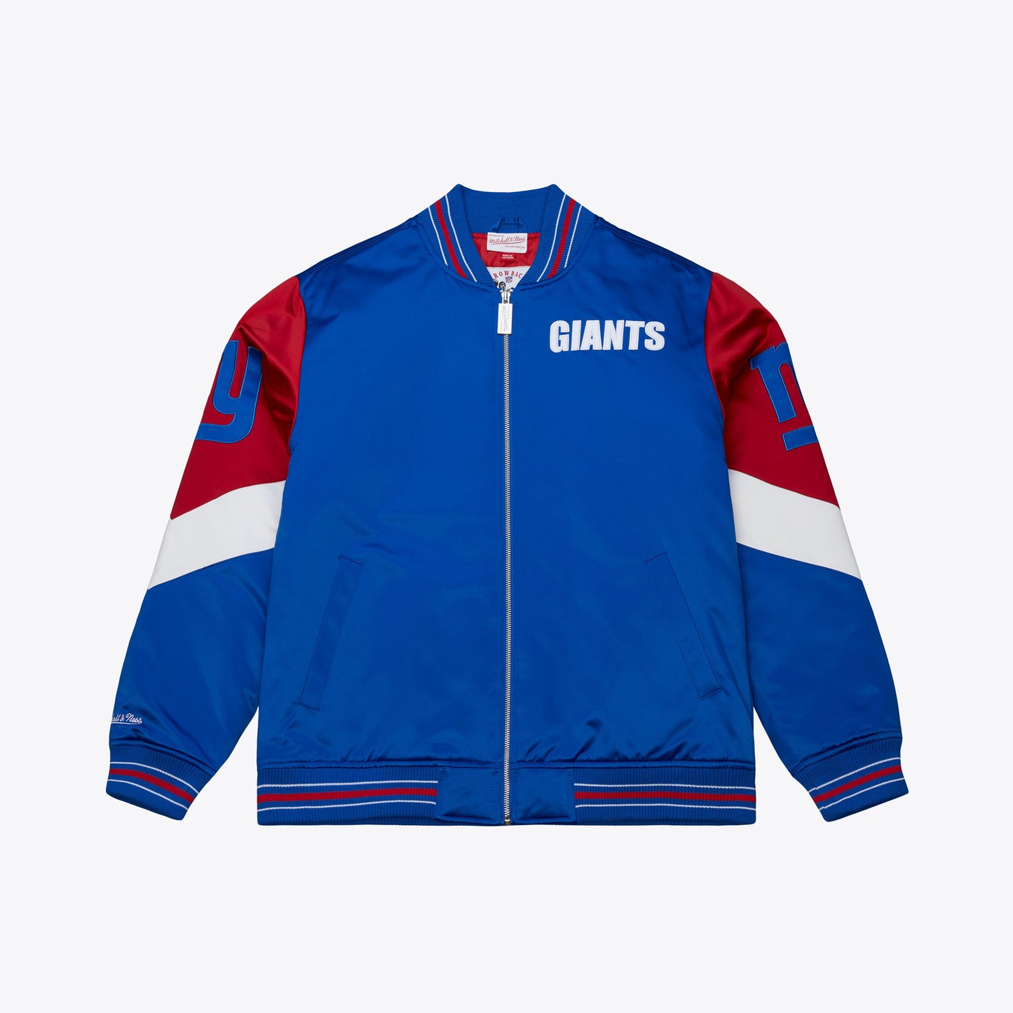 New York Giants Mitchell & Ness Heavyweight Throw It Back Satin Jacket