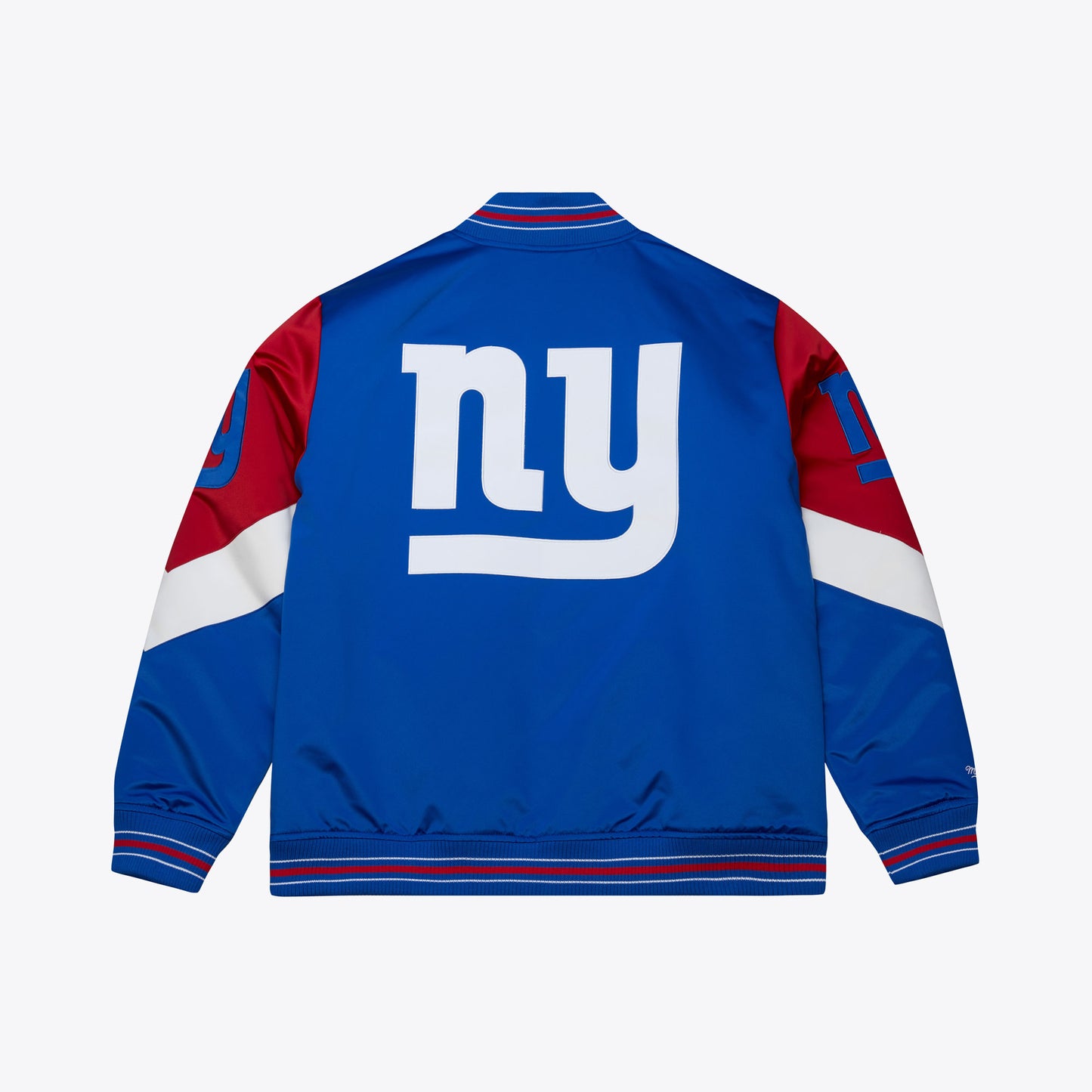New York Giants Mitchell & Ness Heavyweight Throw It Back Satin Jacket