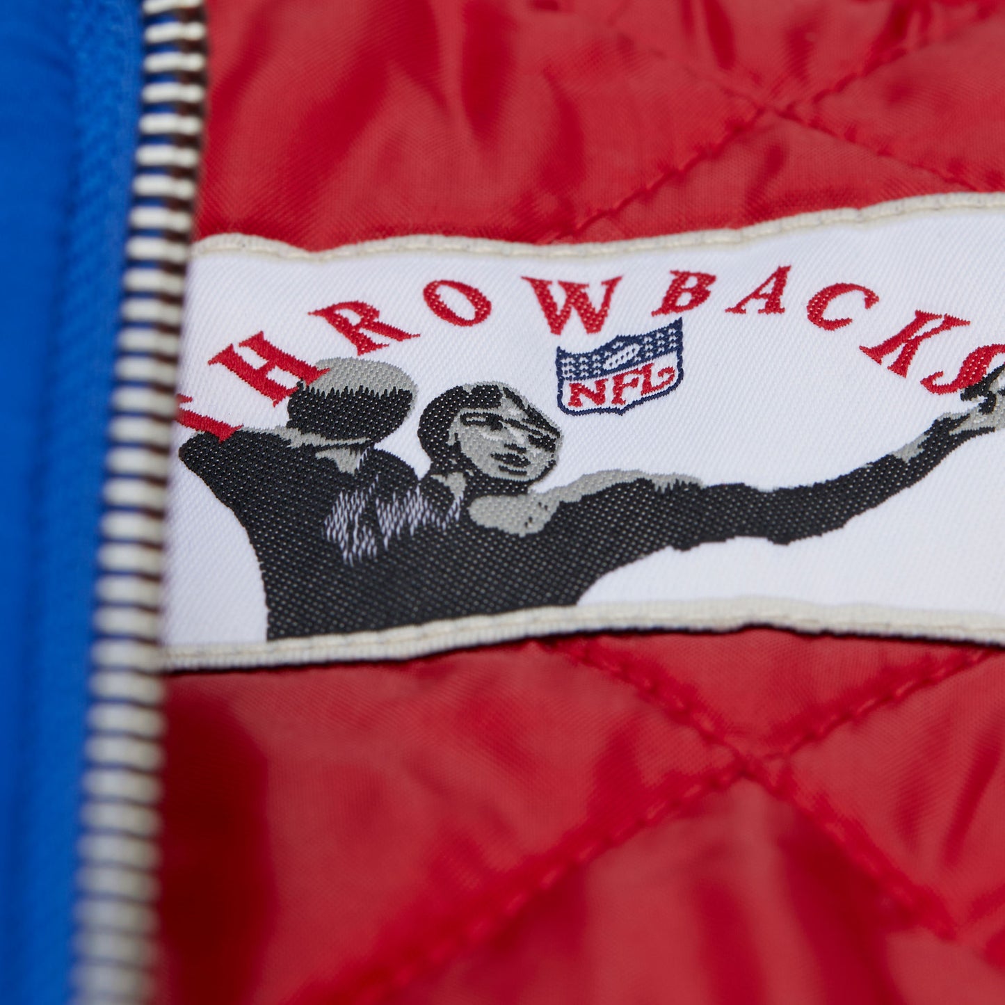 New York Giants Mitchell & Ness Heavyweight Throw It Back Satin Jacket