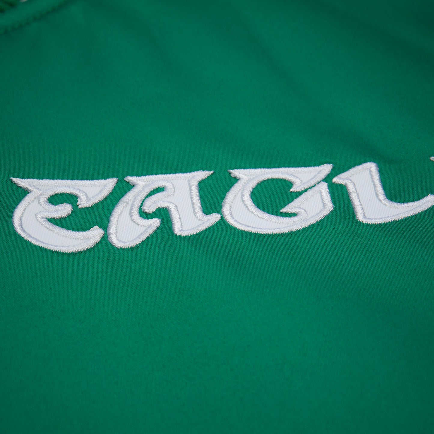 Philadelphia Eagles Mitchell & Ness Heavyweight Throw It Back Satin Jacket