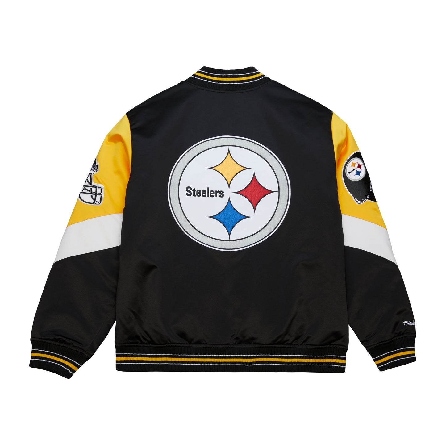 Pittsburgh Steelers Mitchell & Ness Heavyweight Throw It Back Satin Jacket