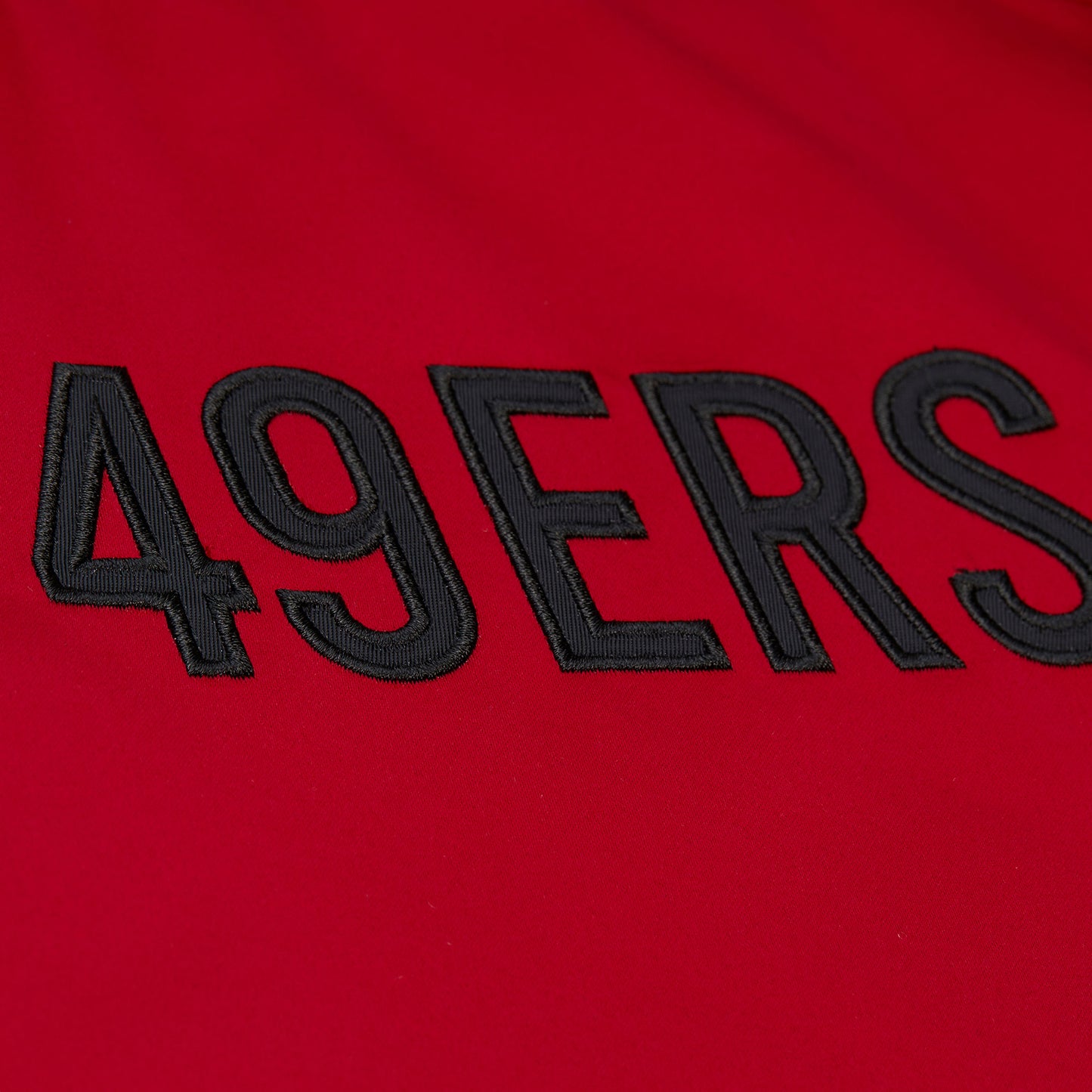 San Francisco 49ers Mitchell & Ness Heavyweight Throw It Back Satin Jacket