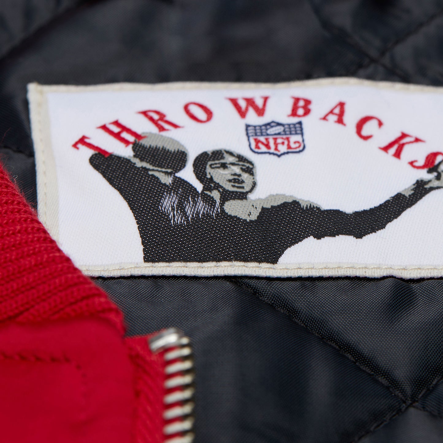 San Francisco 49ers Mitchell & Ness Heavyweight Throw It Back Satin Jacket