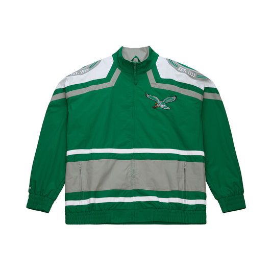 Philadelphia Eagles Mitchell & Ness Throw It Back Windbreaker