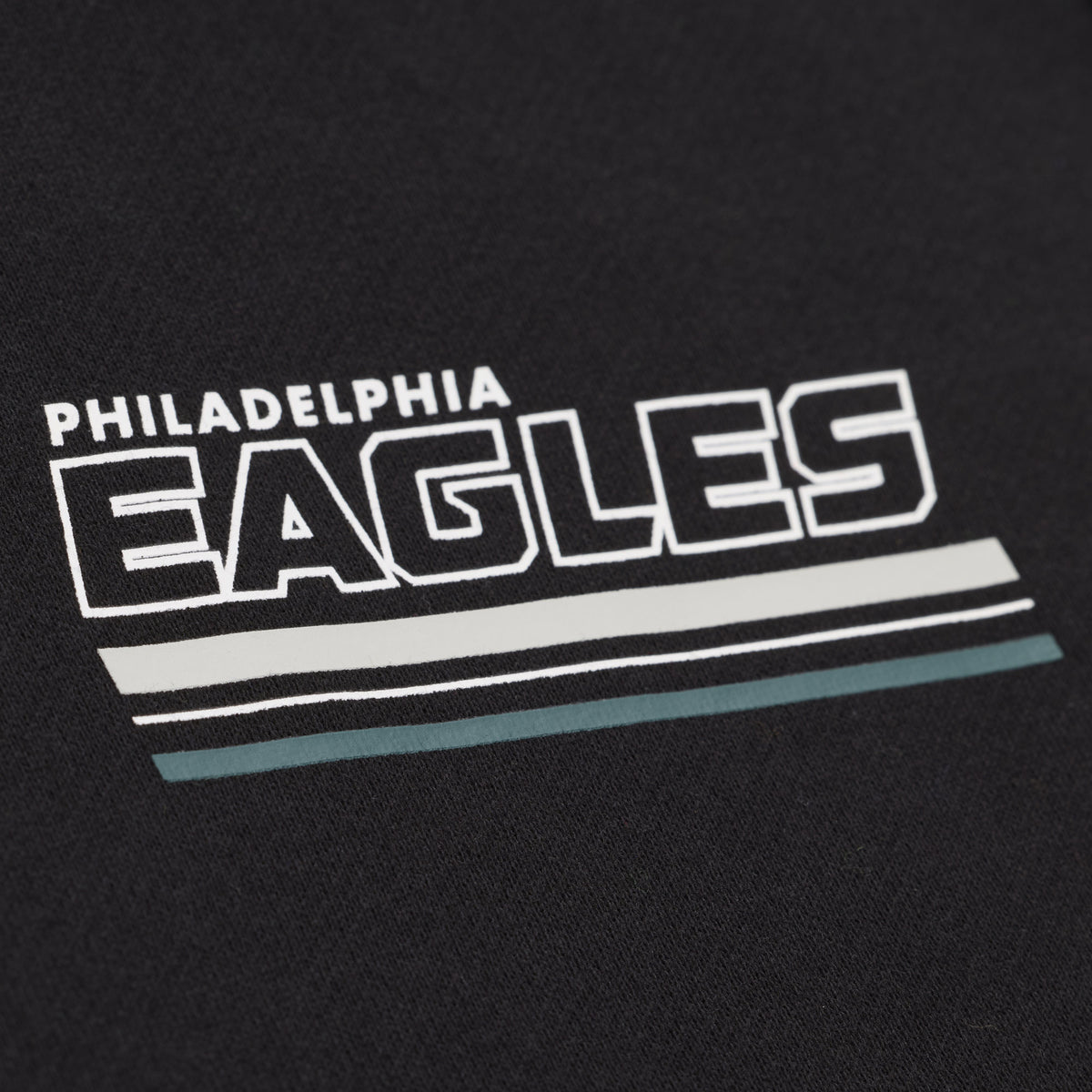 Philadelphia Eagles Mitchell & Ness Triple Check Courtside Fleece Button Up Jacket