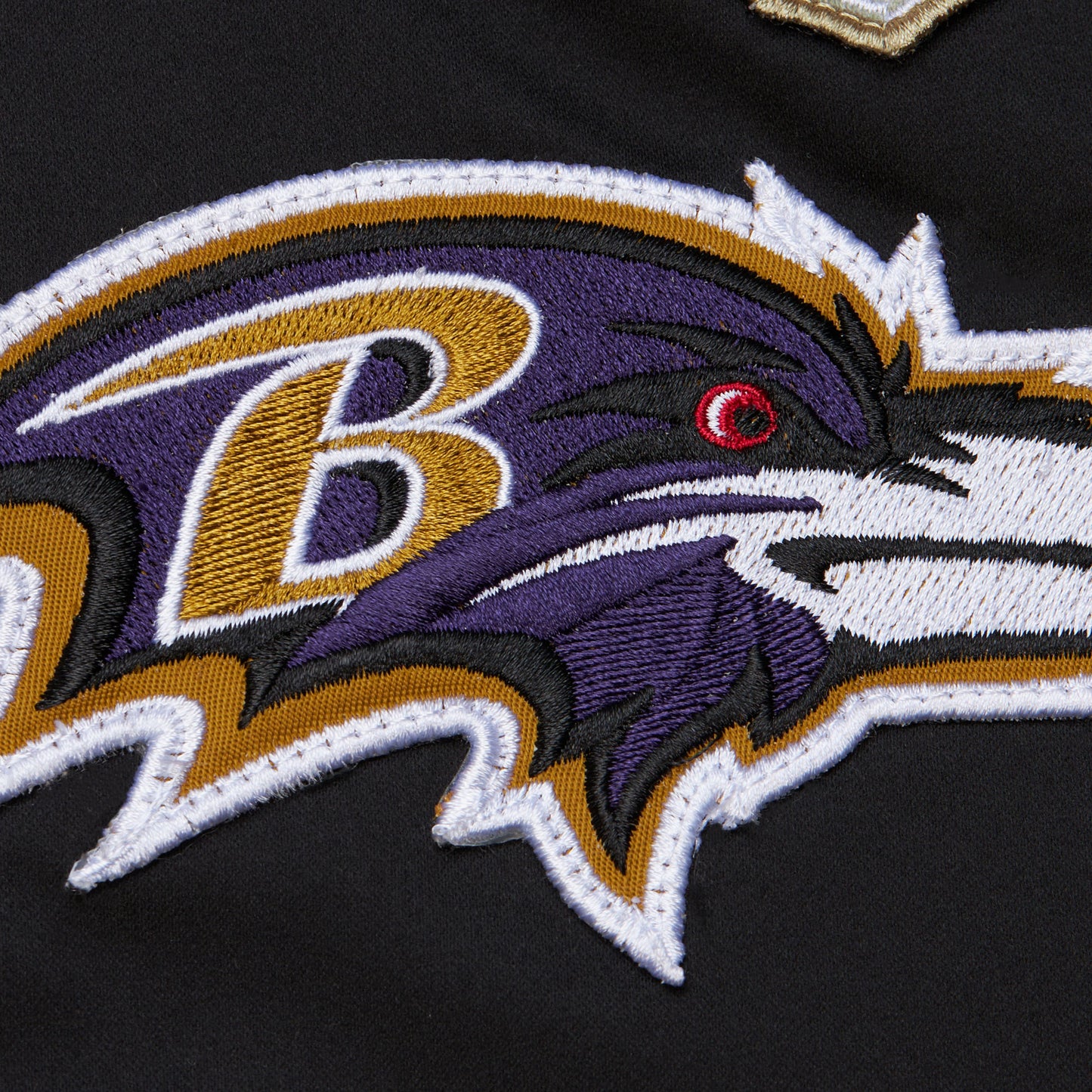 Baltimore Ravens Mitchell & Ness Team Leader Full Zip Vintage Satin Bomber Jacket