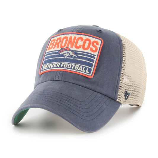 Denver Broncos Four Stroke '47 Clean Up Trucker Mesh Hat