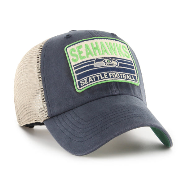 Seattle Seahawks Four Stroke '47 Clean Up Trucker Mesh Hat