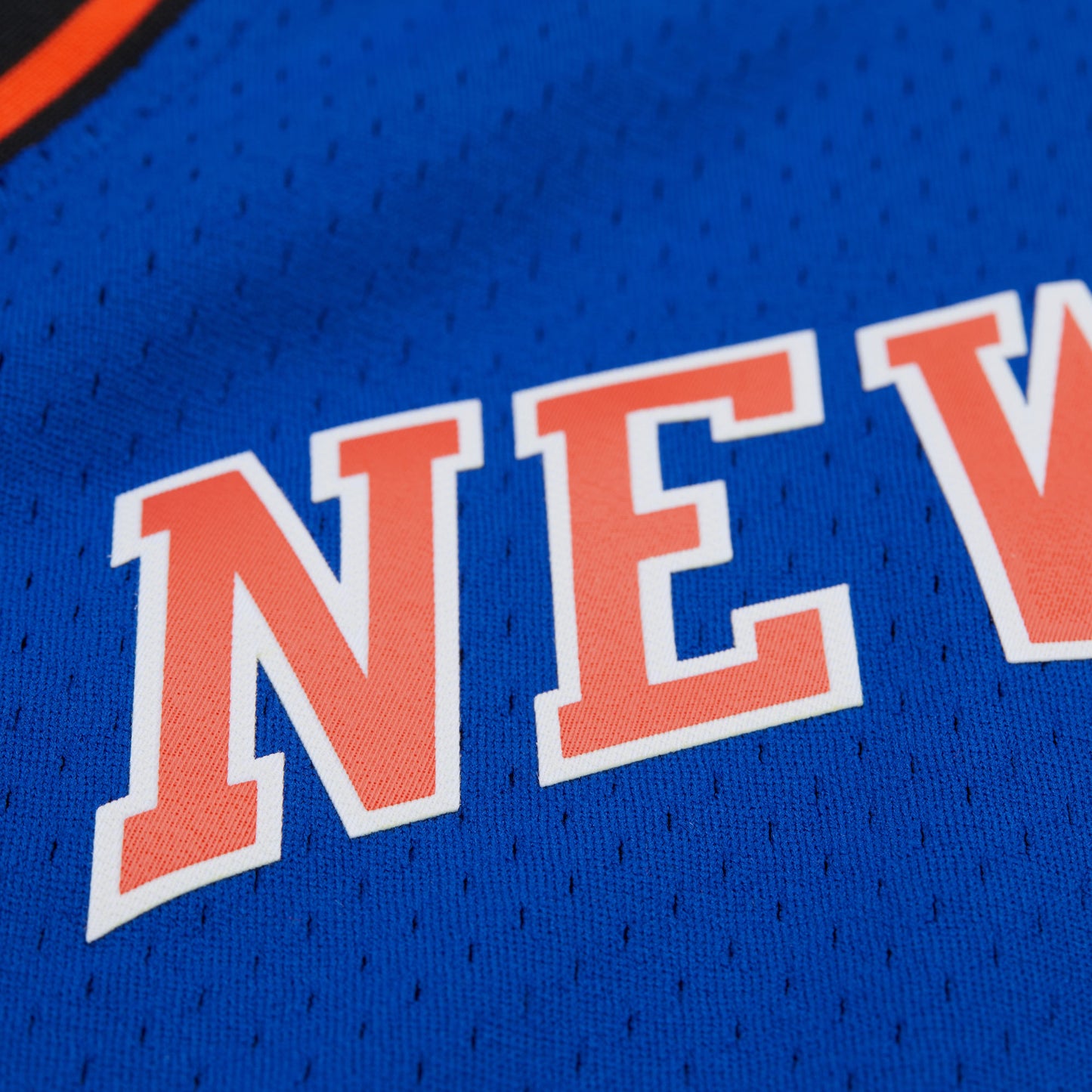 New York Knicks Mitchell & Ness #7 Carmelo Anthony Blue 2010 Hardwood Classics Swingman Jersey