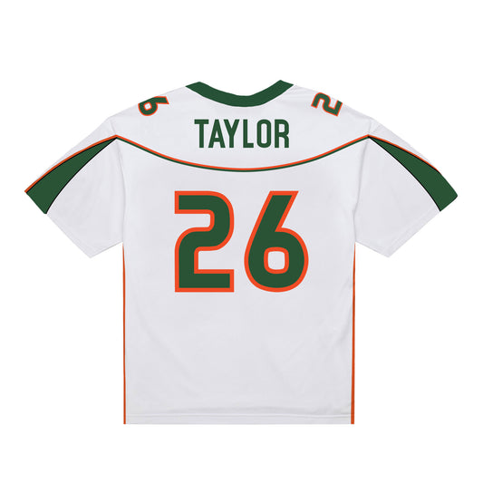 Miami Hurricanes Mitchell & Ness #26 Sean Taylor 2001 Legacy Throwback Jersey-White