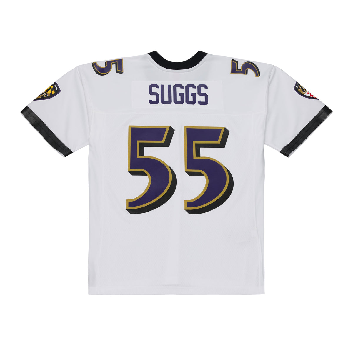 Baltimore Ravens Mitchell & Ness # 55 Terrell Suggs White Legacy Jersey