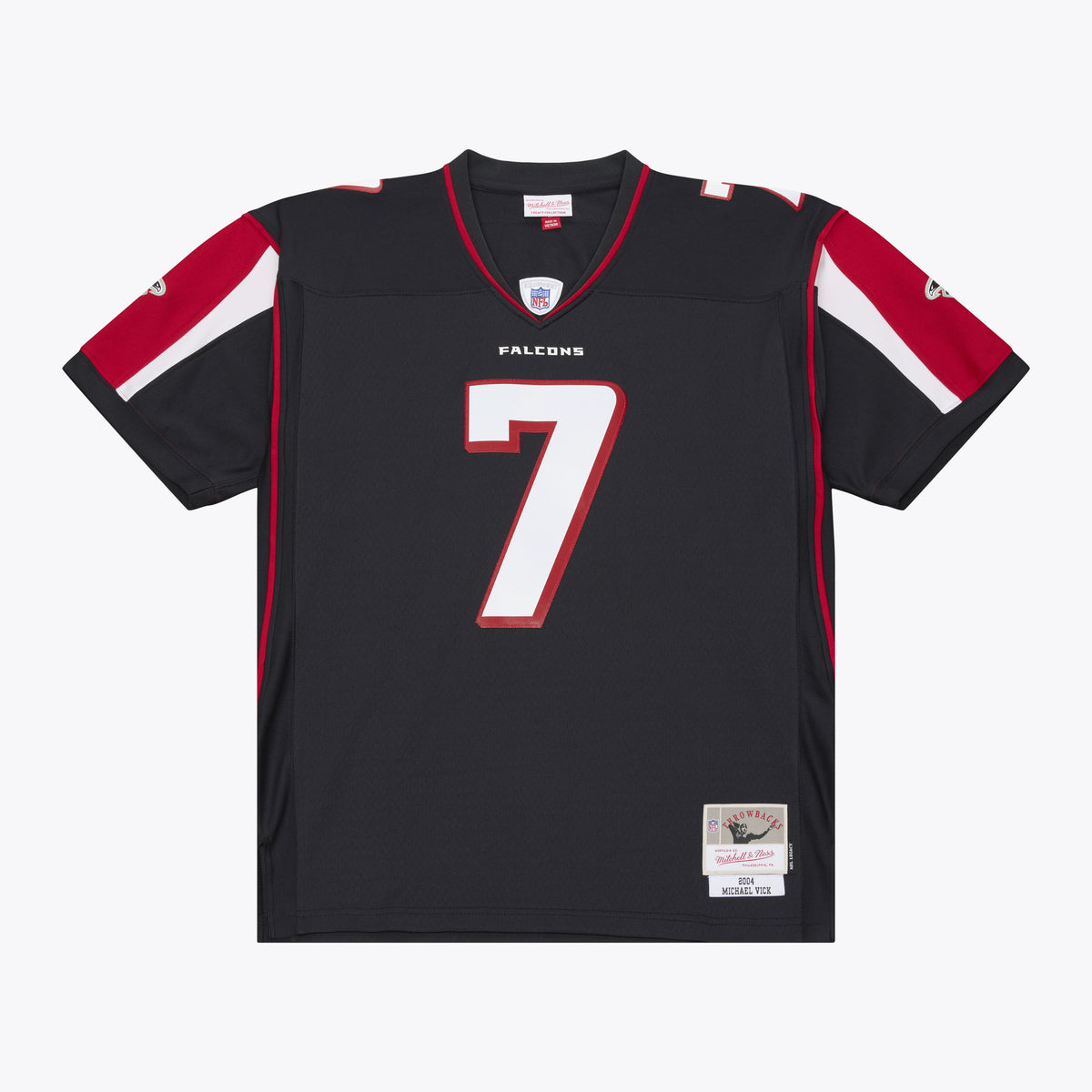 Atanta Falcons Mitchell & Ness #7 Michael Vick 2004 Legacy Jersey- Black