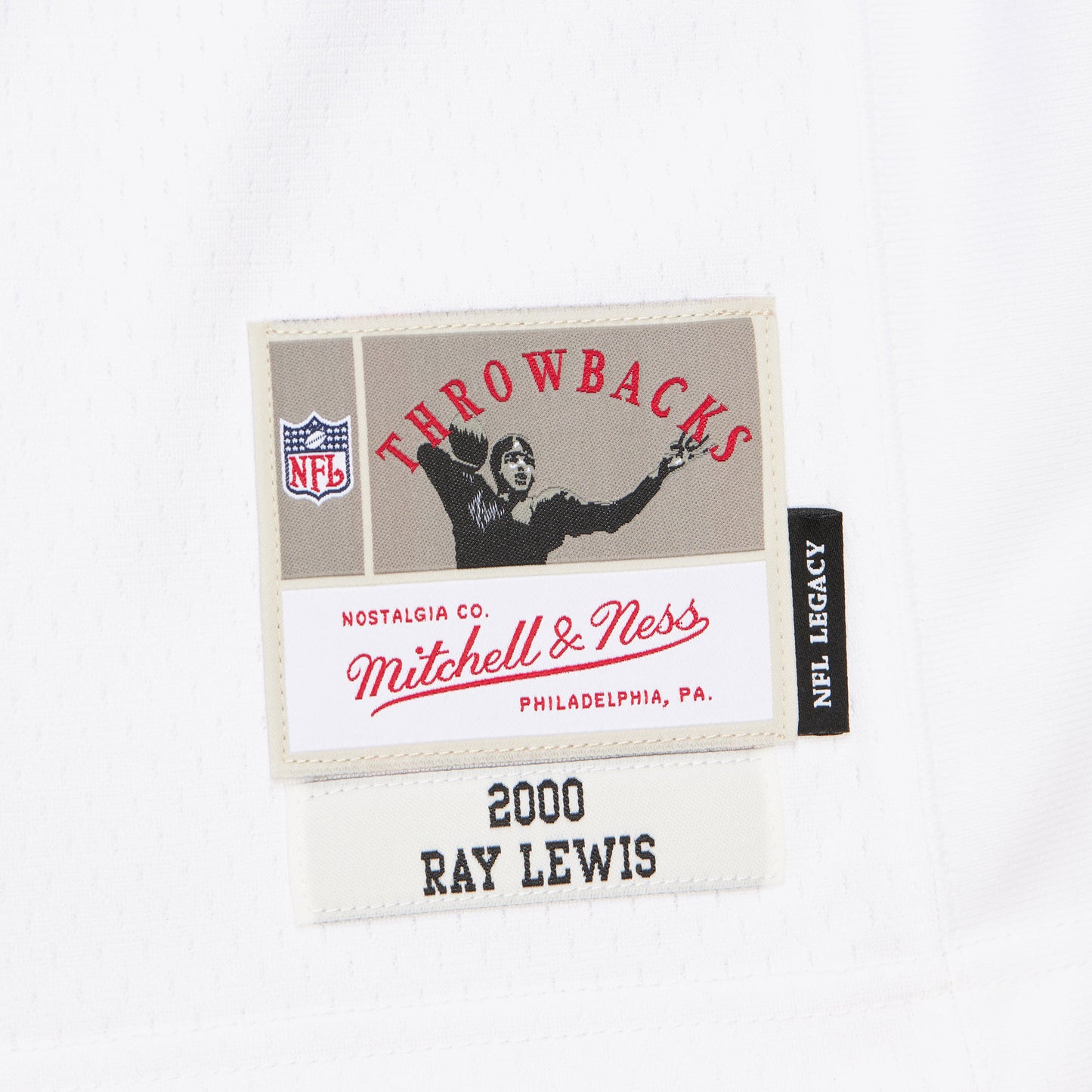 Baltimore Ravens Mitchell & Ness # 52 Ray Lewis White Legacy Jersey