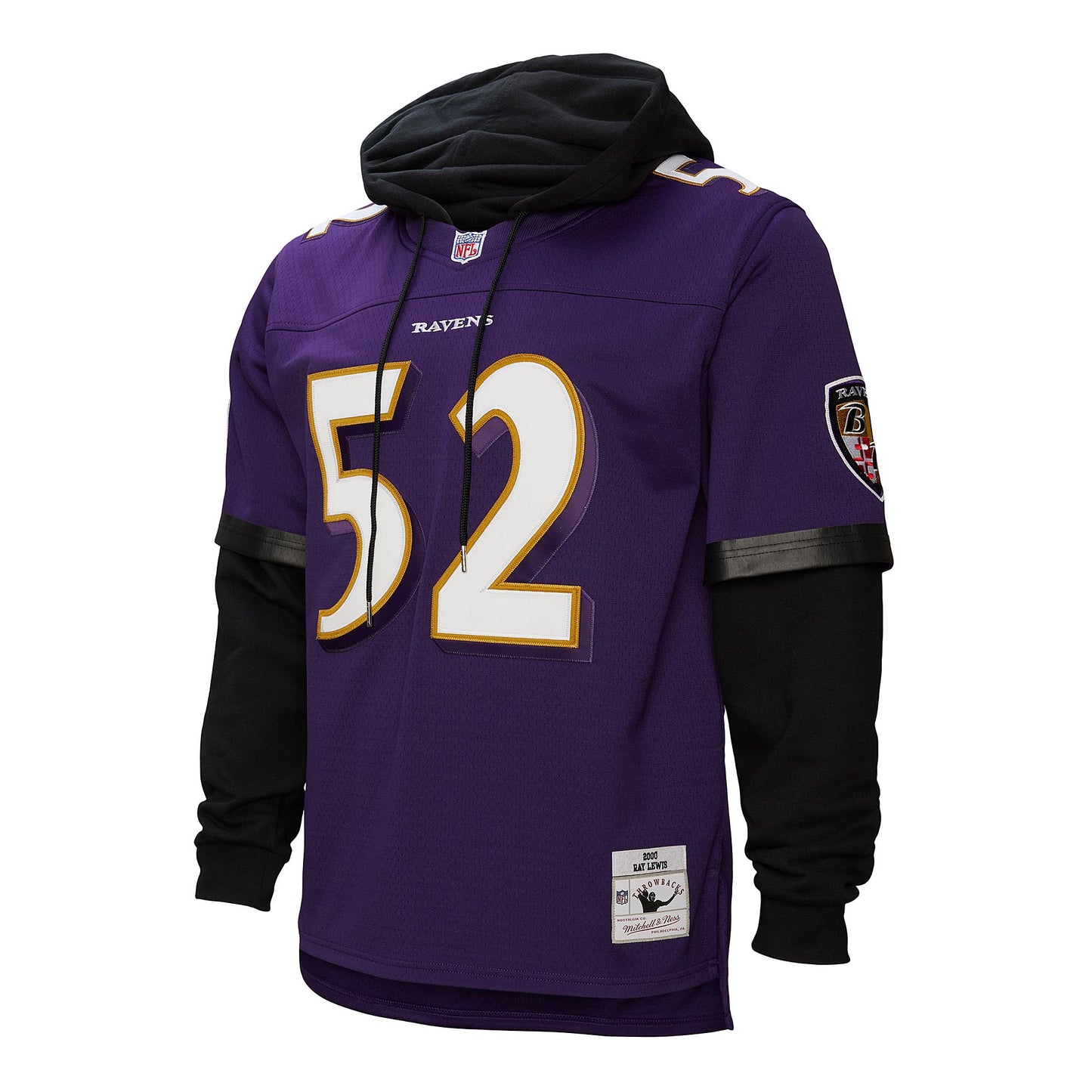 Baltimore Ravens Mitchell & Ness #52 Ray Lewis Jersey Hoodie