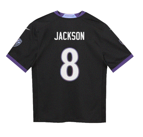 Baltimore Ravens Nike #8 Lamar Jackson Toddler Game Jersey-Darkness Black
