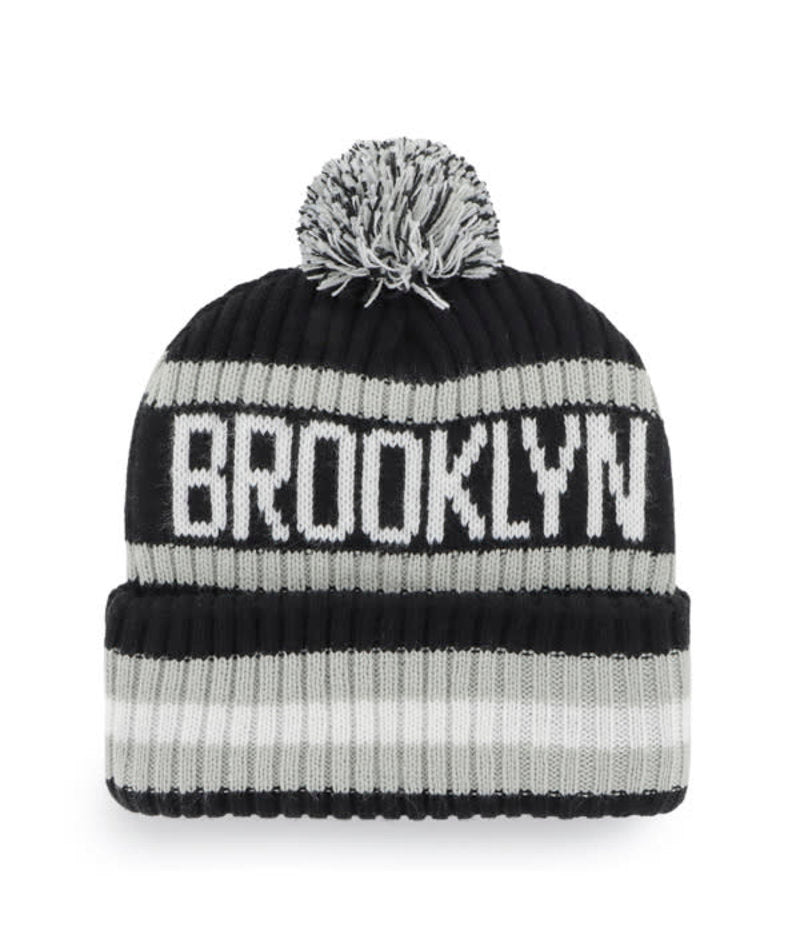 Brooklyn Nets '47 Brand Team Bering Knit Hat Traditional Logo