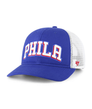 Philadelphia 76ers '47 Brand Royal Foam Back Script MVP DP Trucker Snapback