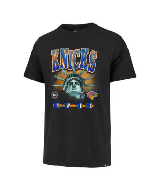 New York Knicks '47 Statue Of Liberty Franklin T-Shirt- Black