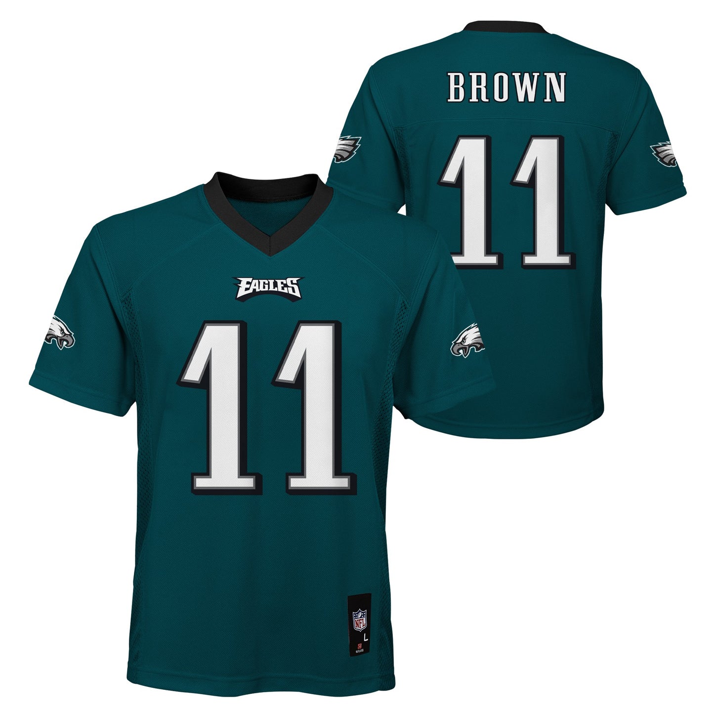 Philadelphia Eagles Outerstuff #11 Youth AJ Brown Mid-Tier Jersey-Green