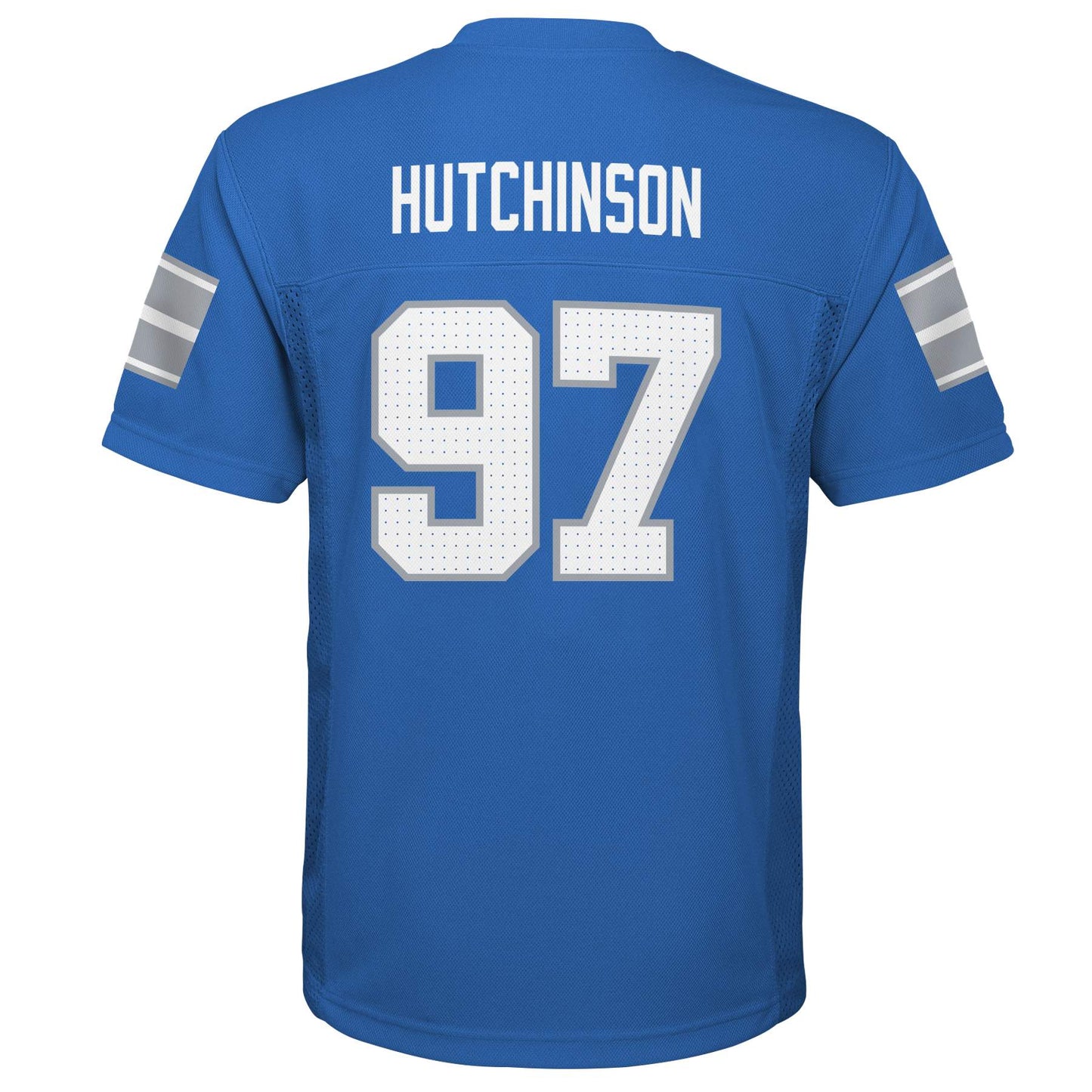Detroit Lions Outerstuff #97 Aidan Hutchinson Youth Mid Tier Blue Jersey