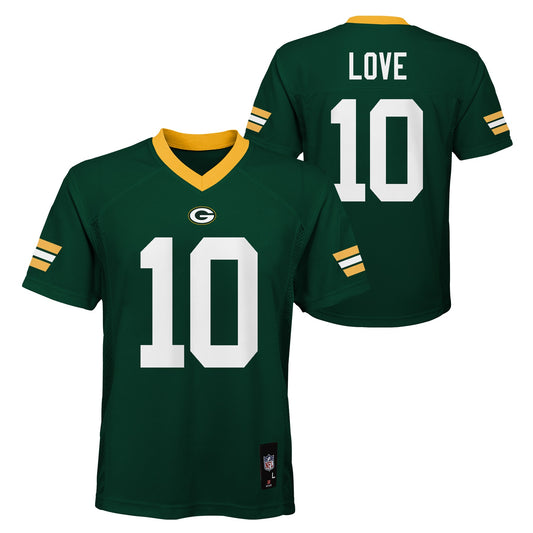 Green Bay Packers Outerstuff #10 Jordan Love Youth Mid Tier Green Jersey