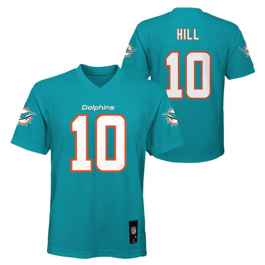 Miami Dolphins Outerstuff #10 Tyreek Hill Youth Mid Tier Aqua Jersey