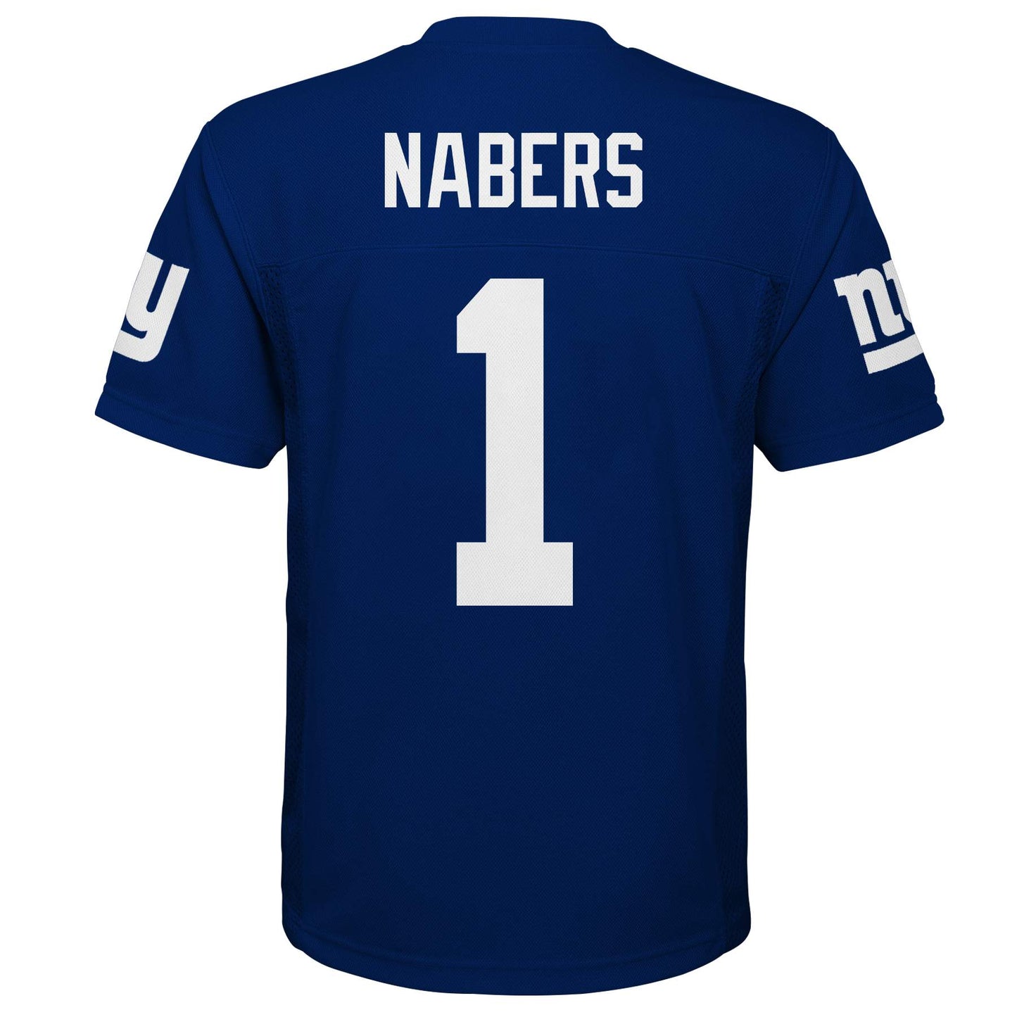 New York Giants Outerstuff #1 Malik Nabers Youth Mid Tier Blue Jersey
