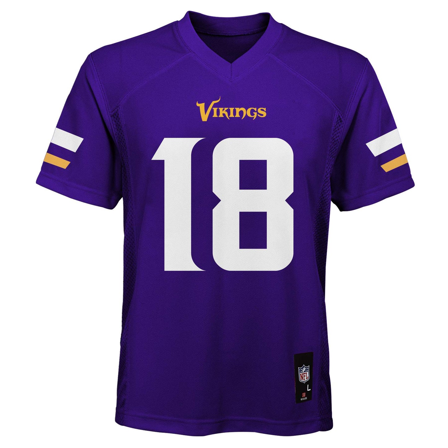 Minnesota Vikings Outerstuff #18 Justin Jefferson Youth Mid Tier Purple Jersey