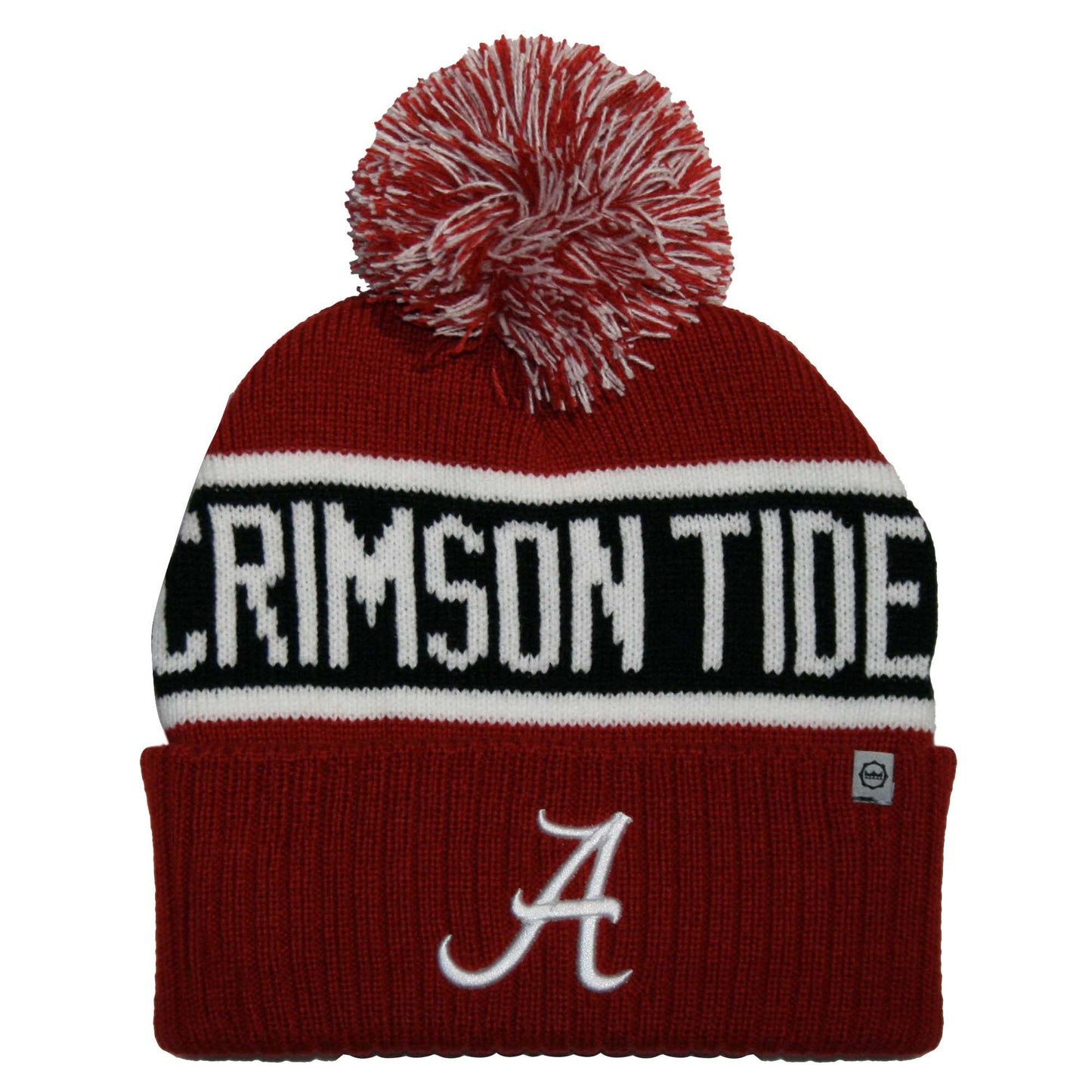 Alabama Crimson Tide Franchise Club Warrior Knit Hat - Crimson w/ Pom Pom