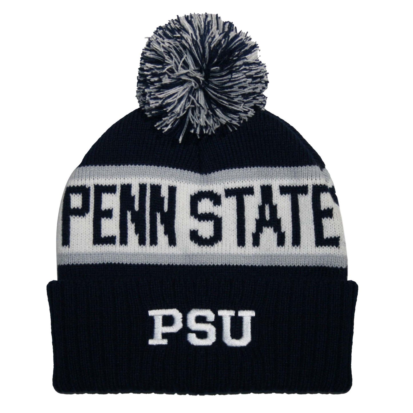 Penn State Nittany Lions Franchise Club Warrior Knit Hat - Navy w/ Pom Pom
