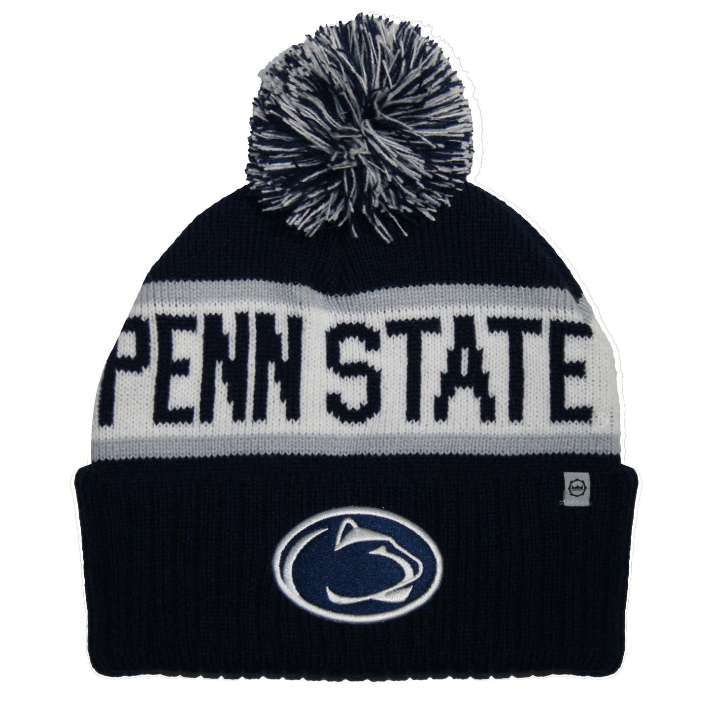 Penn State Nittany Lions Franchise Club Warrior Knit Hat - Navy w/ Pom Pom