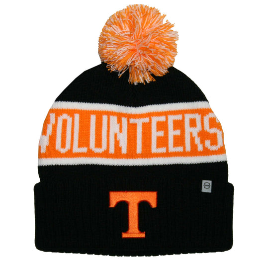 Tennessee Volunteers Franchise Club Warrior Knit Hat - Orange w/ Pom Pom
