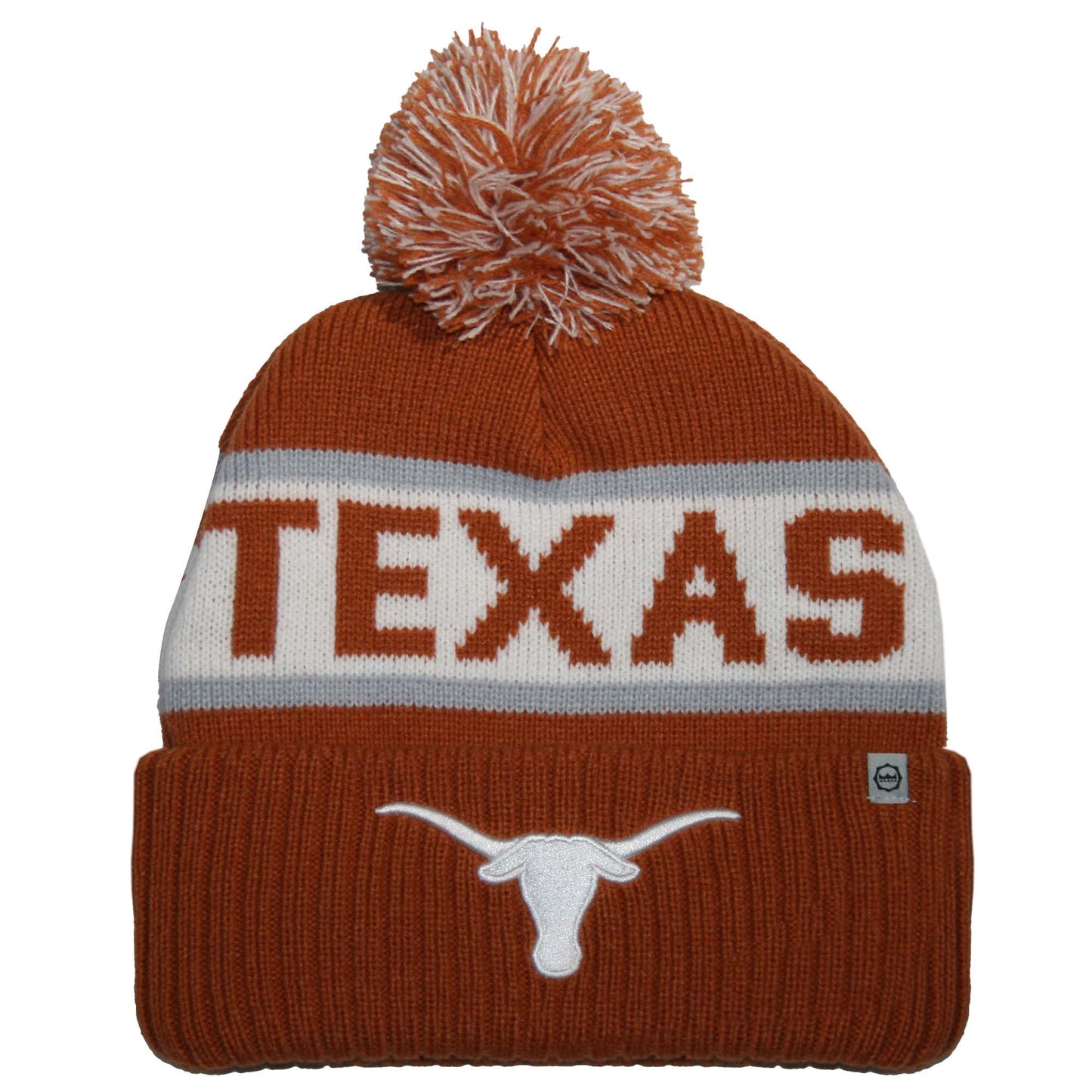 Texas Longhorns Franchise Club Warrior Knit Hat - Orange w/ Pom Pom